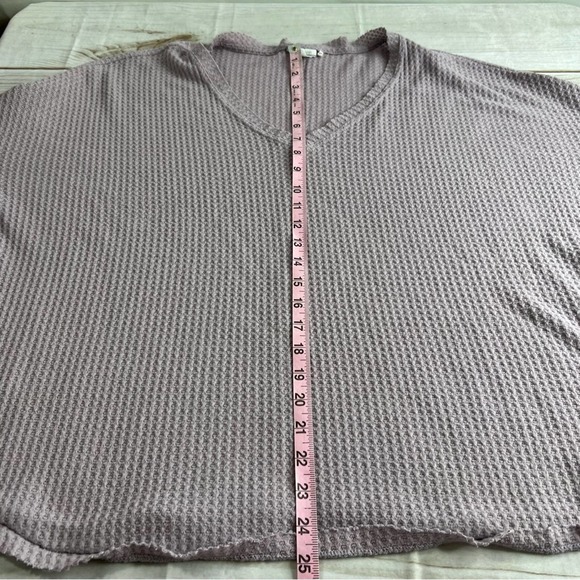 Out from Under size large light purple waffle knit sweater - Picture 2 of 7